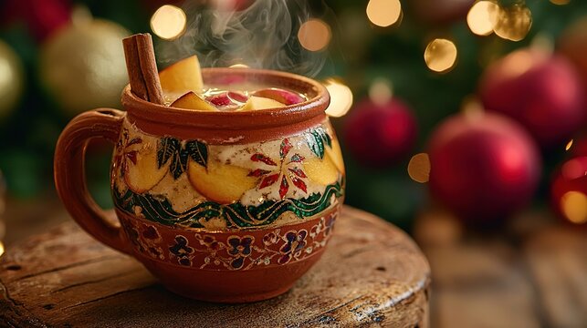 Ponche navide&ntilde;o mexican cocktail