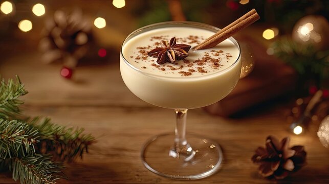 mexican rompope cocktail