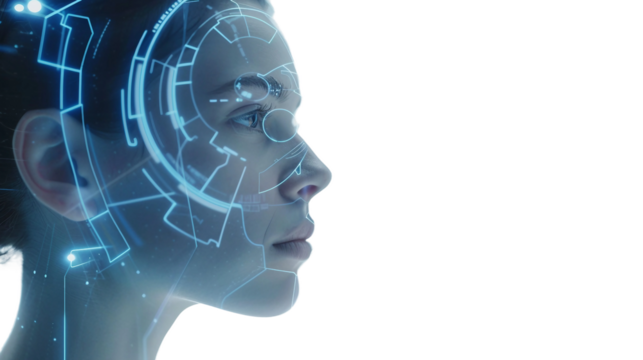 High-Tech AI Virtual Interface for Virtual Assistance