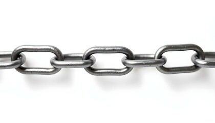 chain link isolated on white background create with ai
