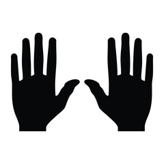 Obraz premium a male palm vector object