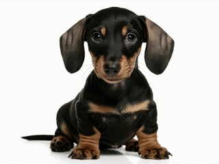 Adorable Dachshund Puppy Portrait 