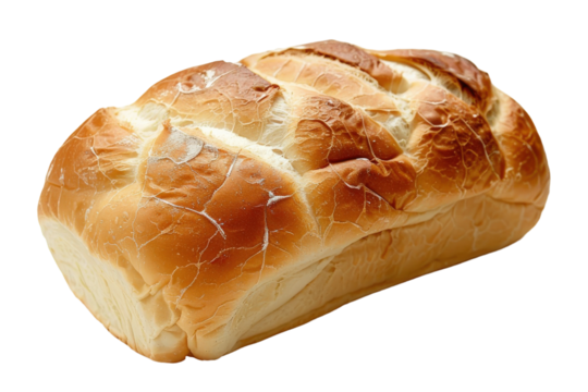 Delicious Bread Loaf Showcased in Stunning Detail Against White Surface