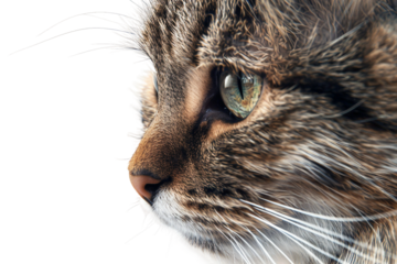 Intimate close-up of a cat purring with soft fur patterns