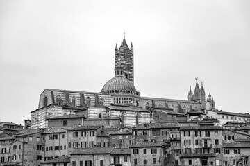 Obraz premium Siena Cathedral is a medieval church in Siena, Tuscany, Italy