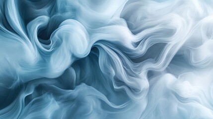 Fototapeta premium Soft Ethereal Abstract Background with Flowing Light Blue Waves Creating a Dreamlike Atmosphere Perfect for Artistic and Creative Designs