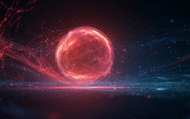 Obraz premium A demonstration of structural relationships and interactions between molecules in the microcosmic world