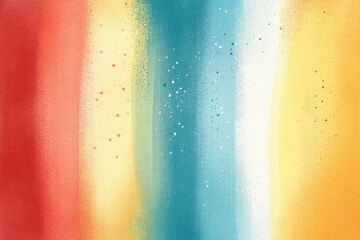 Fototapeta premium A vertical gradient of blue, yellow, and red with subtle textures. Perfect for modern backgrounds and artistic designs.