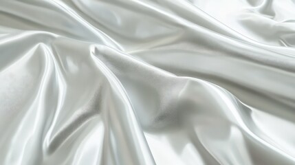 Obraz premium Soft and Shimmering Silken Fabric Draped Elegantly, Capturing Light and Reflection in a Smooth Textured Surface Perfect for Fashion and Home Décor Photography