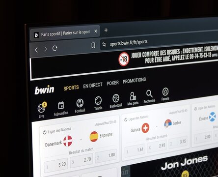 Page site internet sports.bwin.fr