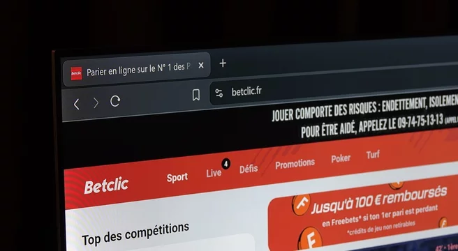 Interfaccia della Betclic App