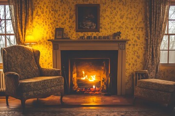 Cozy Living Room with Warm Ambiance