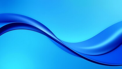 Obraz premium A sleek, abstract wallpaper with flowing waves in rich blue and teal tones, featuring soft light gradients and a hint of gloss for a modern Samsung feel.