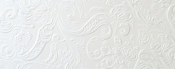 Elegant Paisley Pattern on White Background