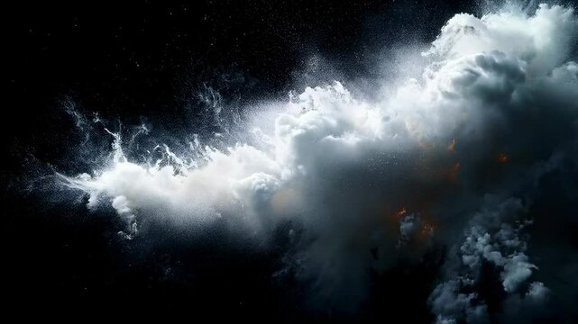 Capturing the Moment of a Dynamic Particle Explosion in High-Speed Video