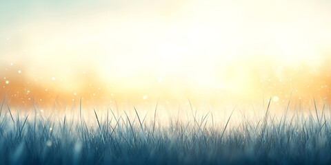 Soft grasses glowing under the golden sunset. Perfect for serene, natural, or atmospheric themes.