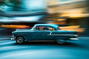 Vintage classic car illustration