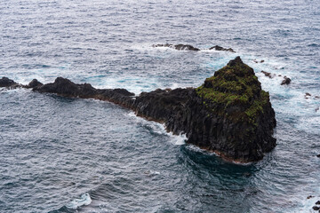 Porto Moniz Madeira Portugal Grey Low cloud day