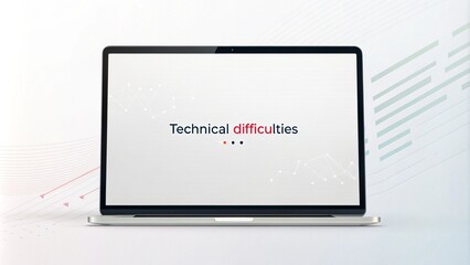 Technical Difficulties Screen, Glitch Screen, Signal Loss, Connection Error, Technical Problem