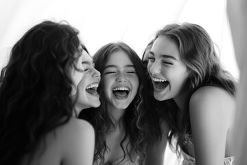 Fototapeta premium Group of happy women sharing a moment of joy and laughter