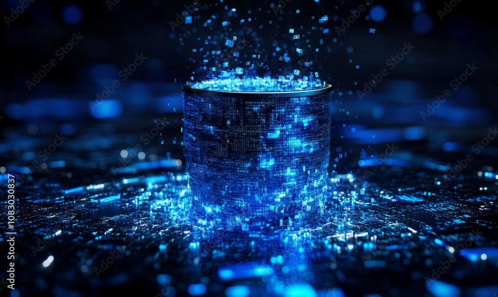 Aufkleber a leaky database represents wasteful spending on it resources without saving