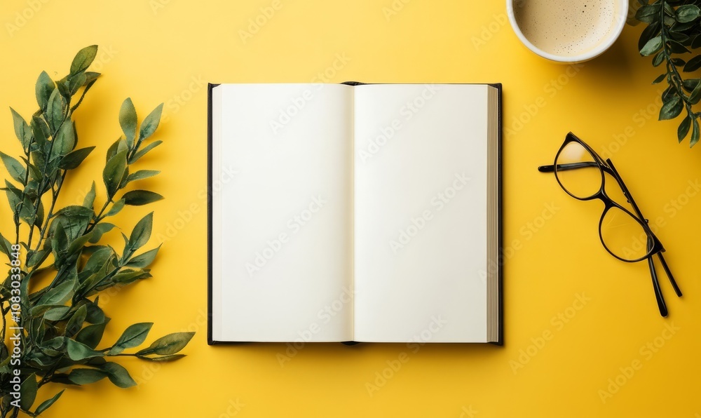 Poster bring your book to life with our empty book cover mockup, fully customizable with text and backgroun