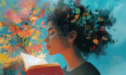 A woman focusing on personal growth through continuous learning