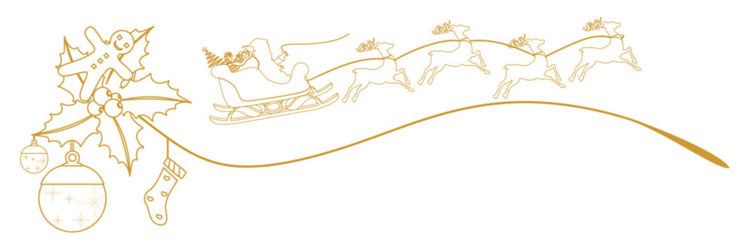 recommend clip art: sleigh santa cluas silhouette illustration background for a christmas	