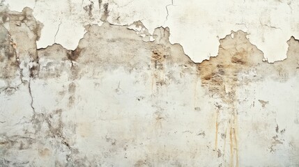 Obraz premium Close up texture of an aged concrete wall featuring a retro cream color Vintage ambiance ideal for design projects