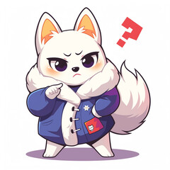 Cute 2D Cartoon Shiba Inu Family