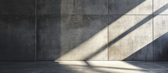 Loft style polished cement wall with sleek texture ideal for modern interior design