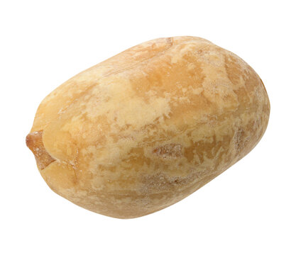 Whole roasted peanut on isolated background