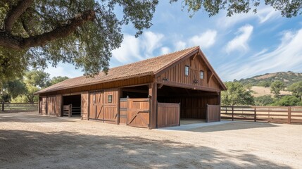 Immaculately maintained and vacant stable on a ranch