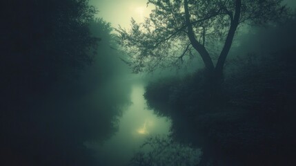 Obraz premium Eerie and haunting natural scenery