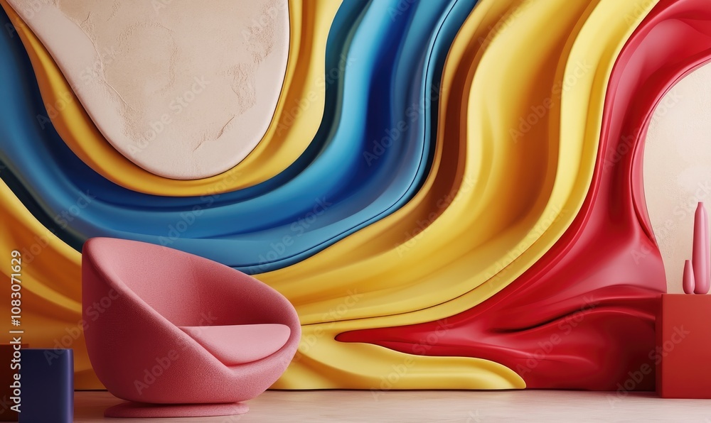 Poster sophisticated abstract composition ideal for creative concepts three dimensional rendering and illus