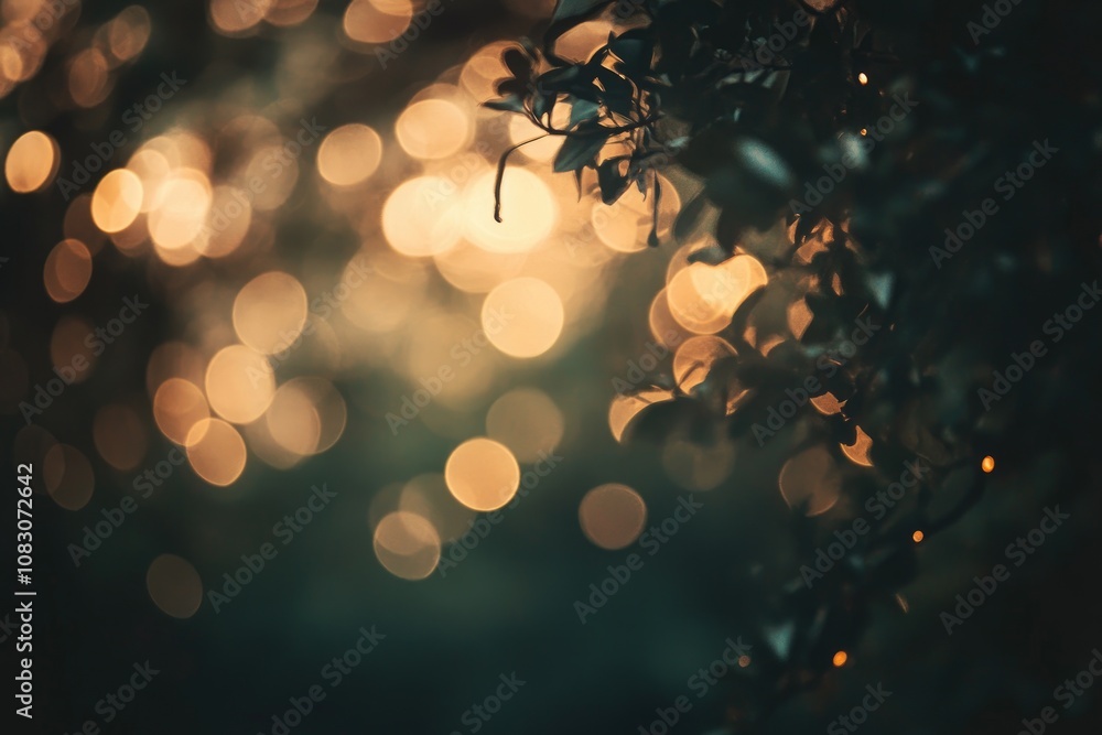 Sticker soft bokeh backdrop