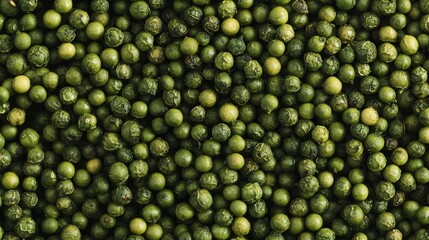 Fresh green peppercorns with a tropical aroma from the garden