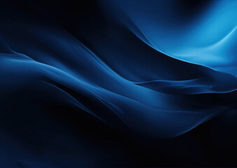 Blue corporate design wave. Technology-themed abstract background with soft motion effects