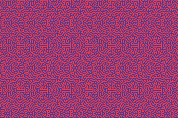 Red, purple and blue repeating background lined squiggle pattern