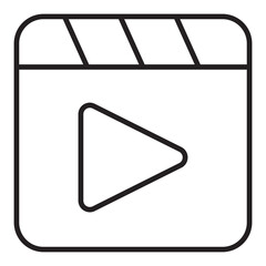 Obraz premium Video line icon.