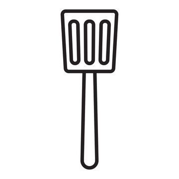 recommend clip art: spatula line icon.