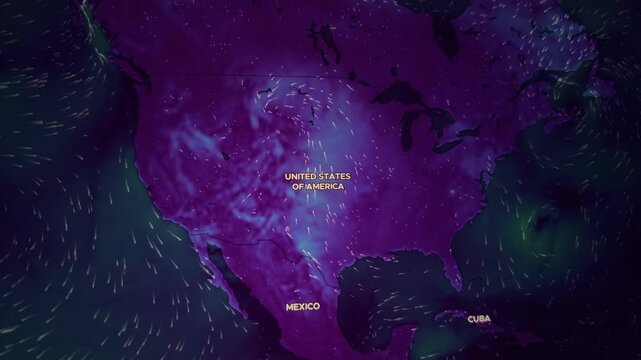 Wind Direction On USA Map