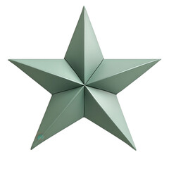Fototapeta premium sage green, star isolated, transparent, png, background, icon locator