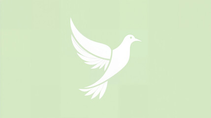 Obraz premium Elegant Minimalist Logo Design Merging a Bird Silhouette with a Leaf Shape to Evoke Freedom and Growth Aesthetically