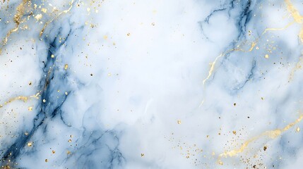 Elegant Marble Texture Background with Hints of Blue and Gold