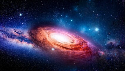 Obraz premium Colorful galaxy nebula, starry night, cosmos, supernova background.