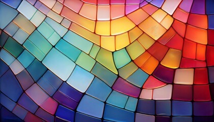 Obraz premium colorful tile background glass window