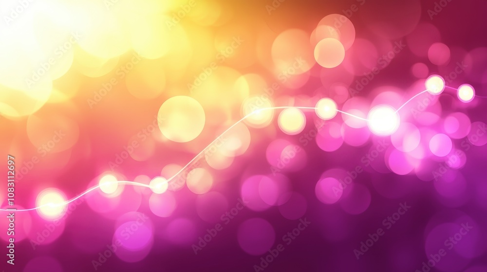 Aufkleber abstract colorful background with bokeh lights and soft circles creating a vibrant atmosphere for cr