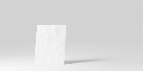 A blank flyer mockup isolated on a white background for easy customization and branding, white, advertisement, flyer