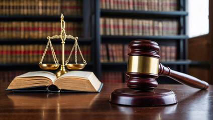 Wooden gavel of a judge pronouncing a sentence. Law and justice concept.